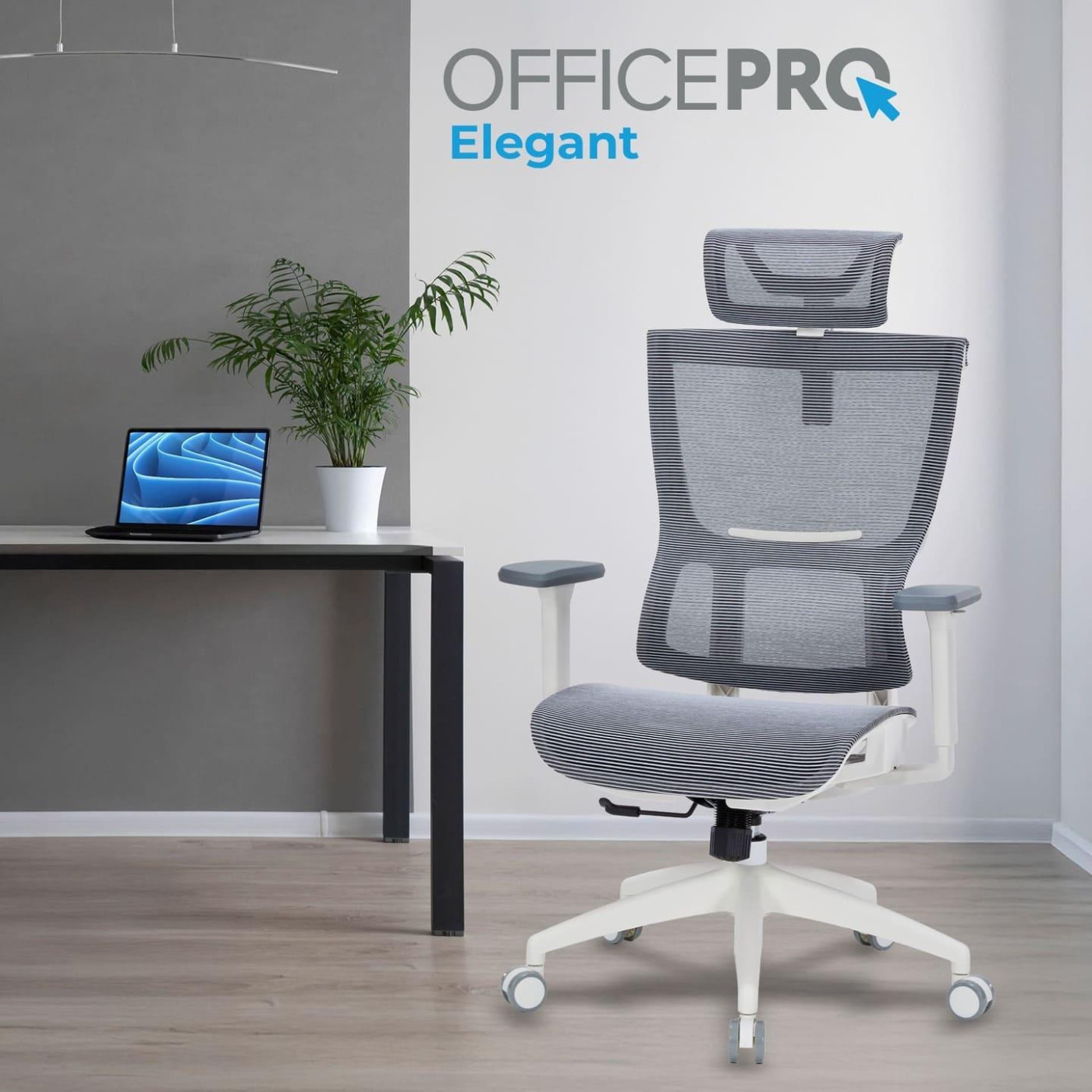 Офисное кресло OfficePro Elegant OC660-W-DG-DG (OC660-W-DG-DG)