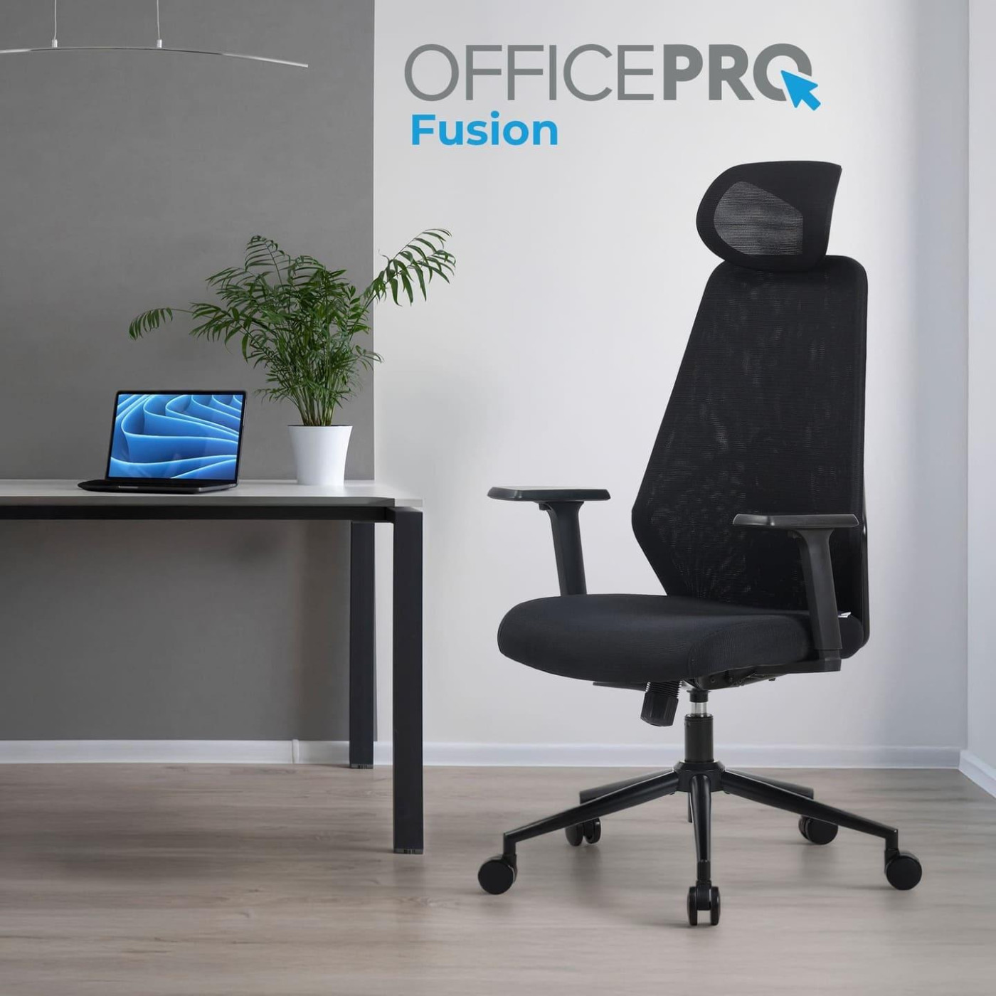 Офисное кресло OfficePro Fusion OC577B Black (OC577B)