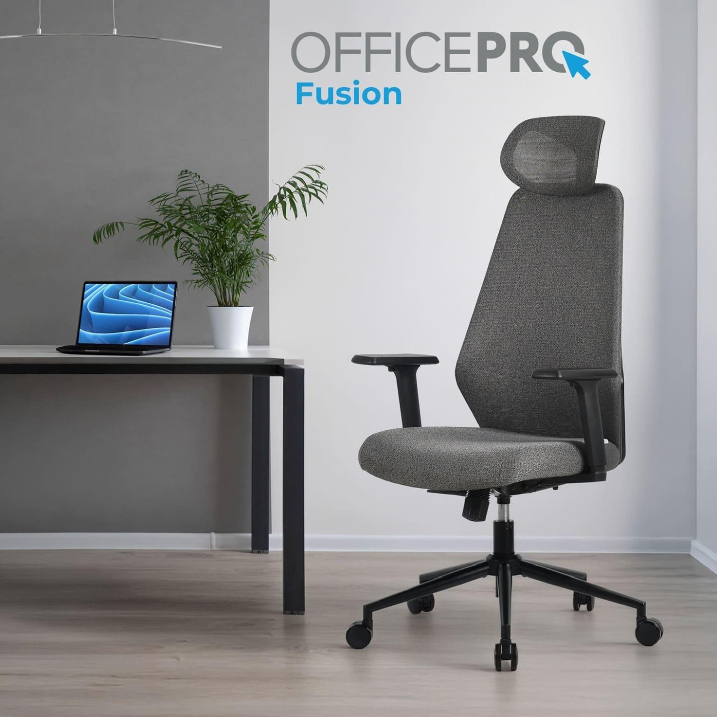 Офисное кресло OfficePro Fusion OC577G Gray (OC577G)