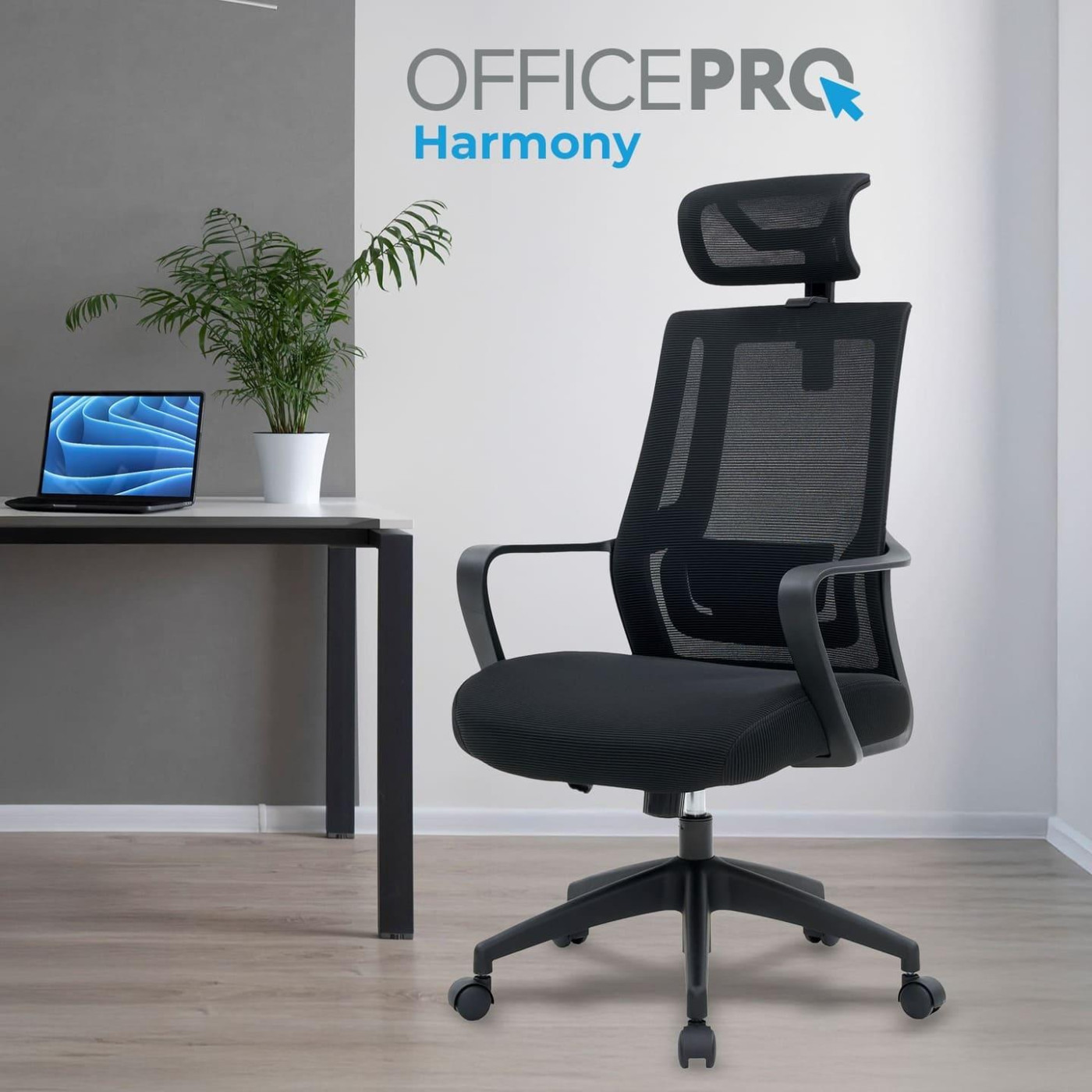 Офисное кресло OfficePro Harmony OC310-B-B-B (OC310-B-B-B)