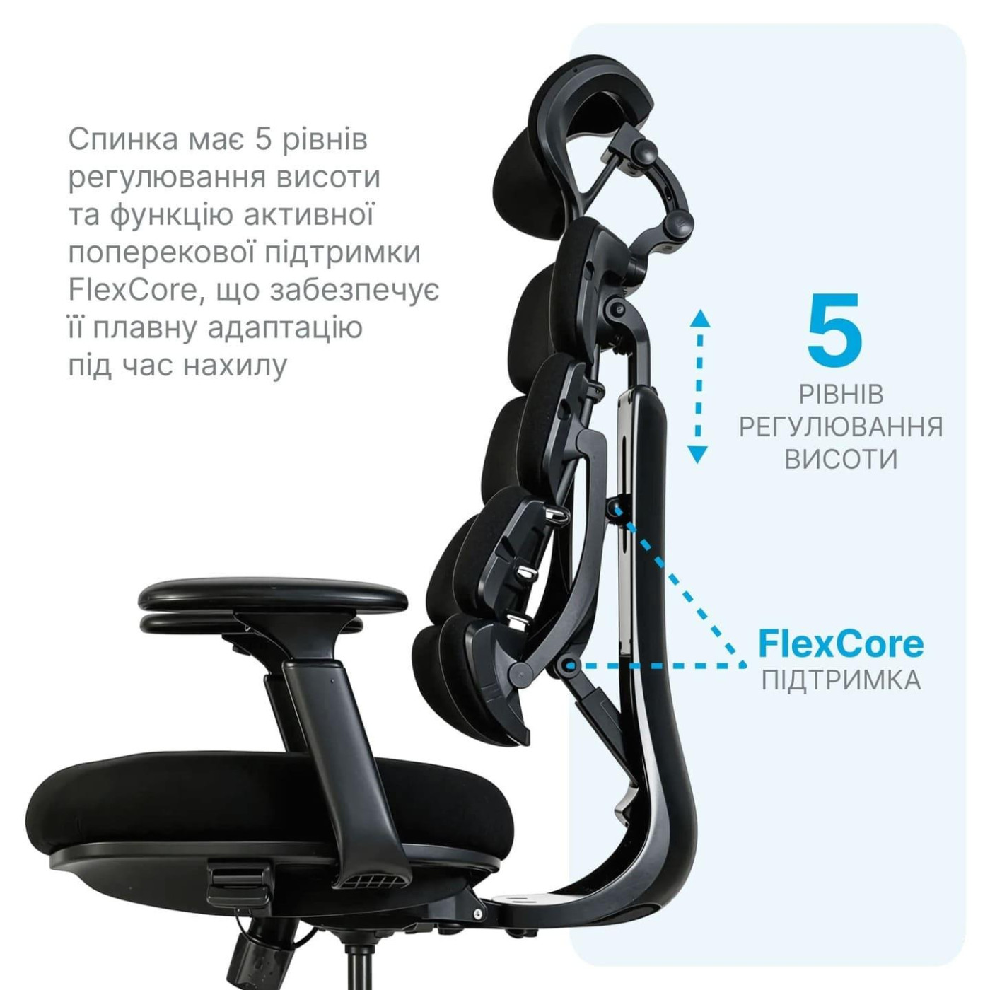 Офісне крісло OfficePro FlexCore OC120G (OC120G)