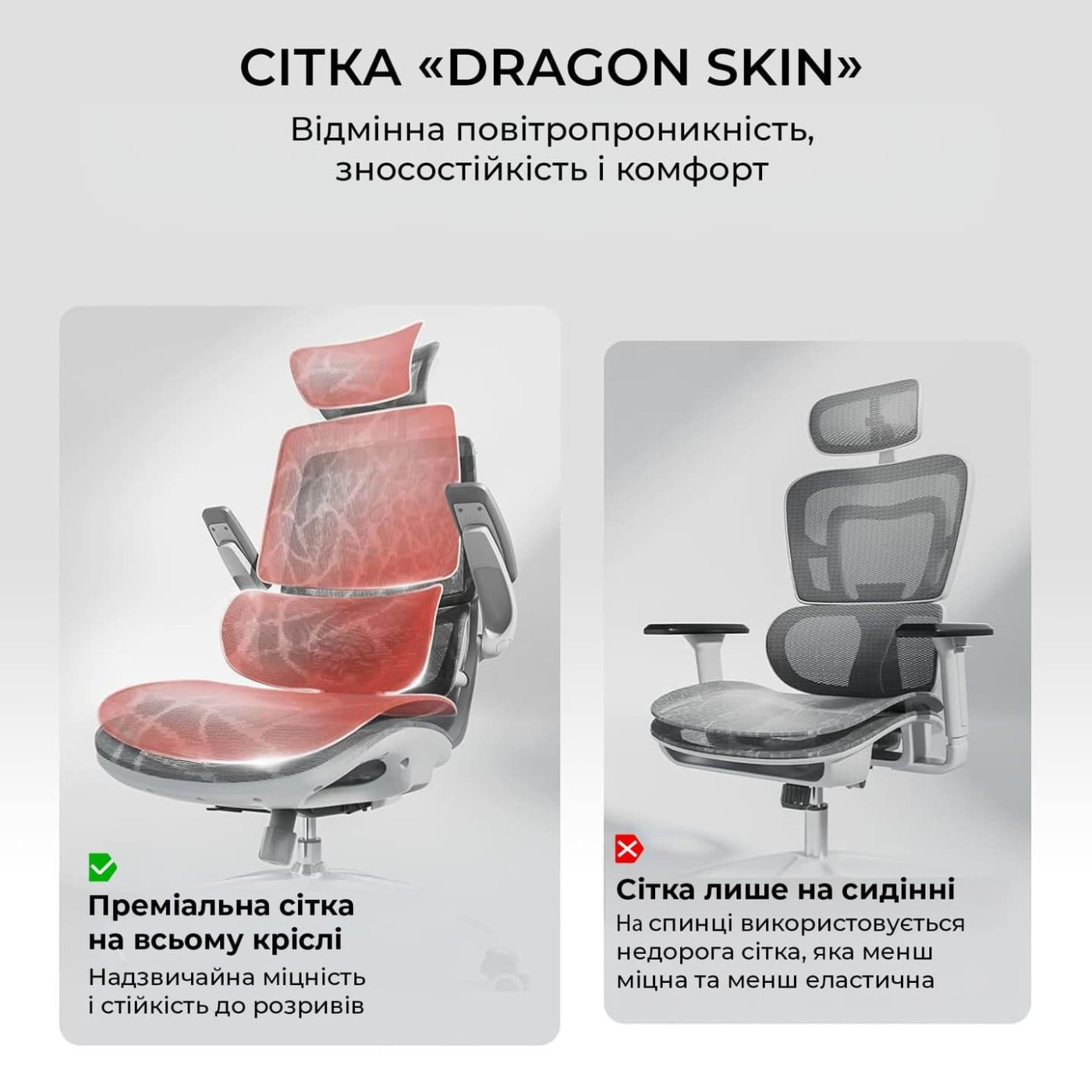 Офісне крісло Sihoo M59AS Mesh Gray (M59AS-M301)