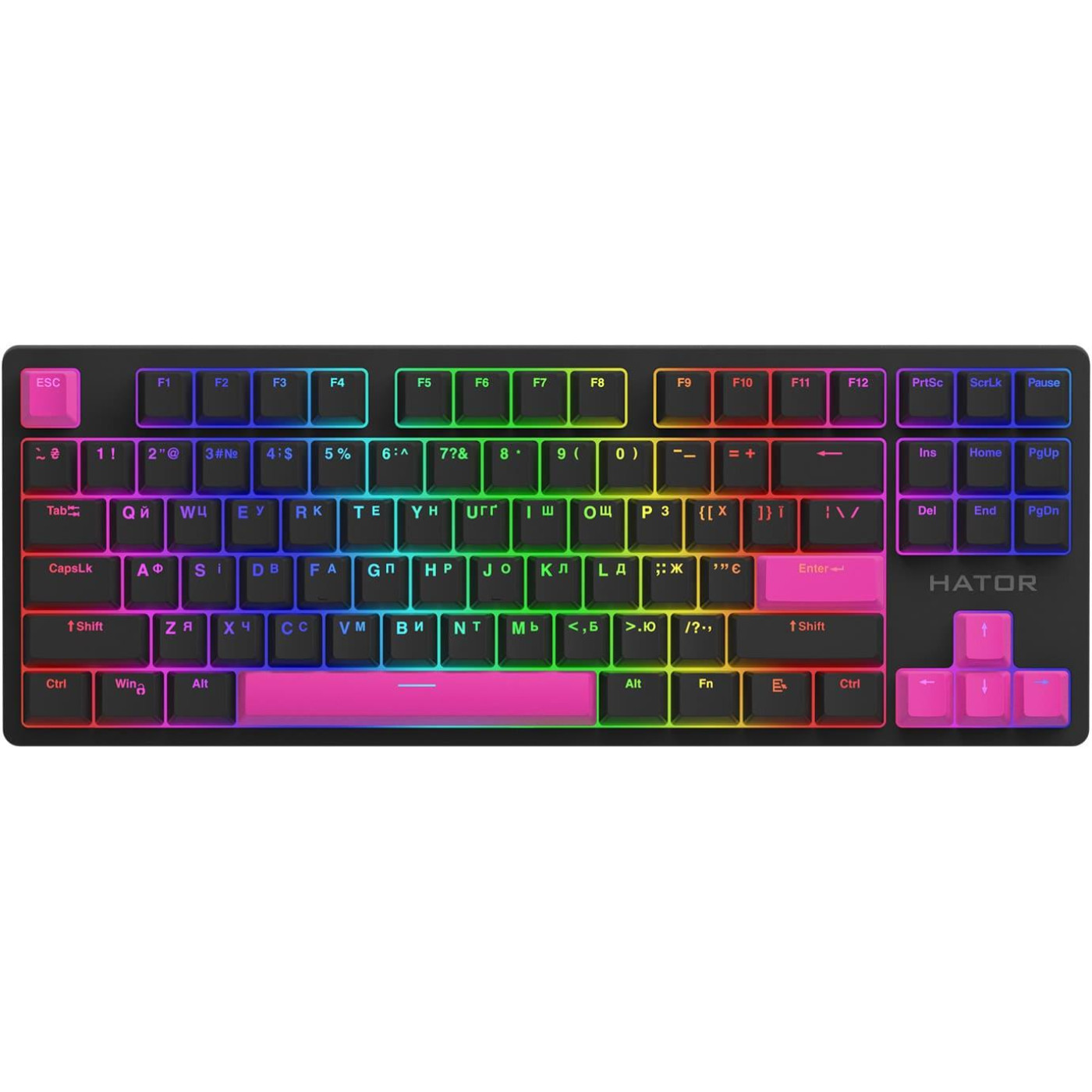 Набір кейкапів HATOR Set of PBT Keycaps Autograph Edition Knockout Pink (HTS-711)