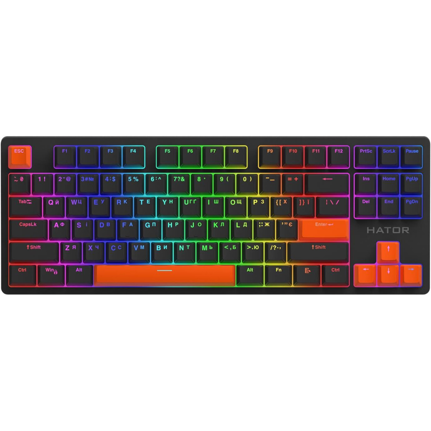 Набір кейкапів HATOR Set of PBT Keycaps Autograph Edition Orange (HTS-712)