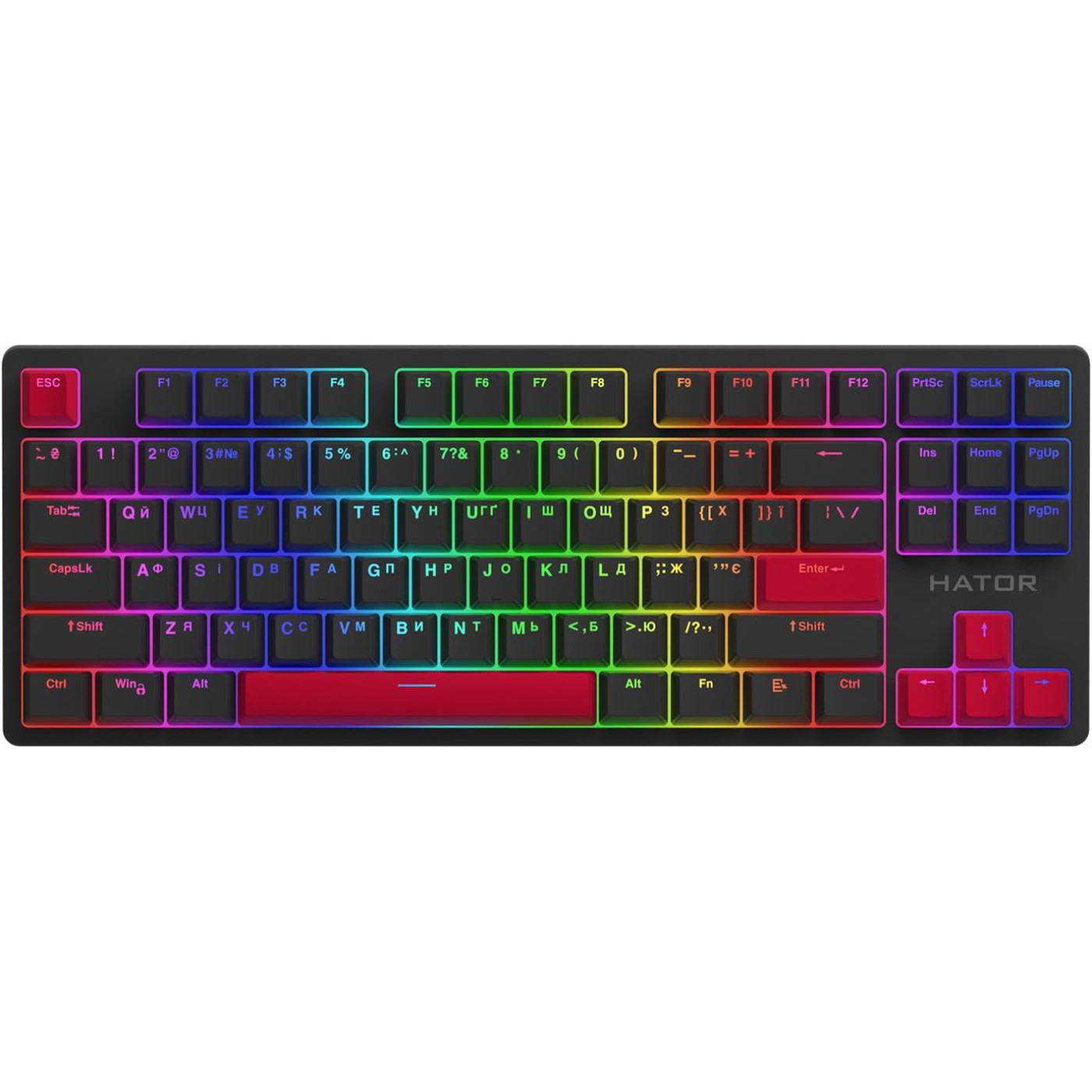 Набор кейкапов HATOR Set of PBT Keycaps Autograph Edition Racing Red (HTS-713)