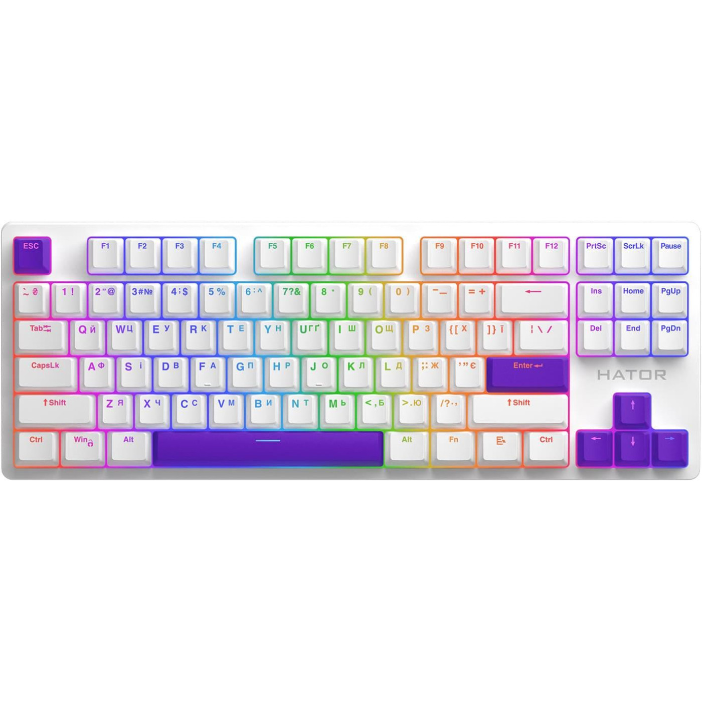 Набор кейкапов HATOR Set of PBT Keycaps Autograph Edition Vivid Lilac (HTS-716)