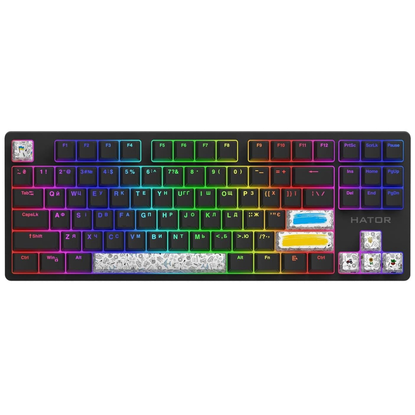 Набор кейкапов HATOR Set of PBT Keycaps Authentic Edition White (HTS-700)