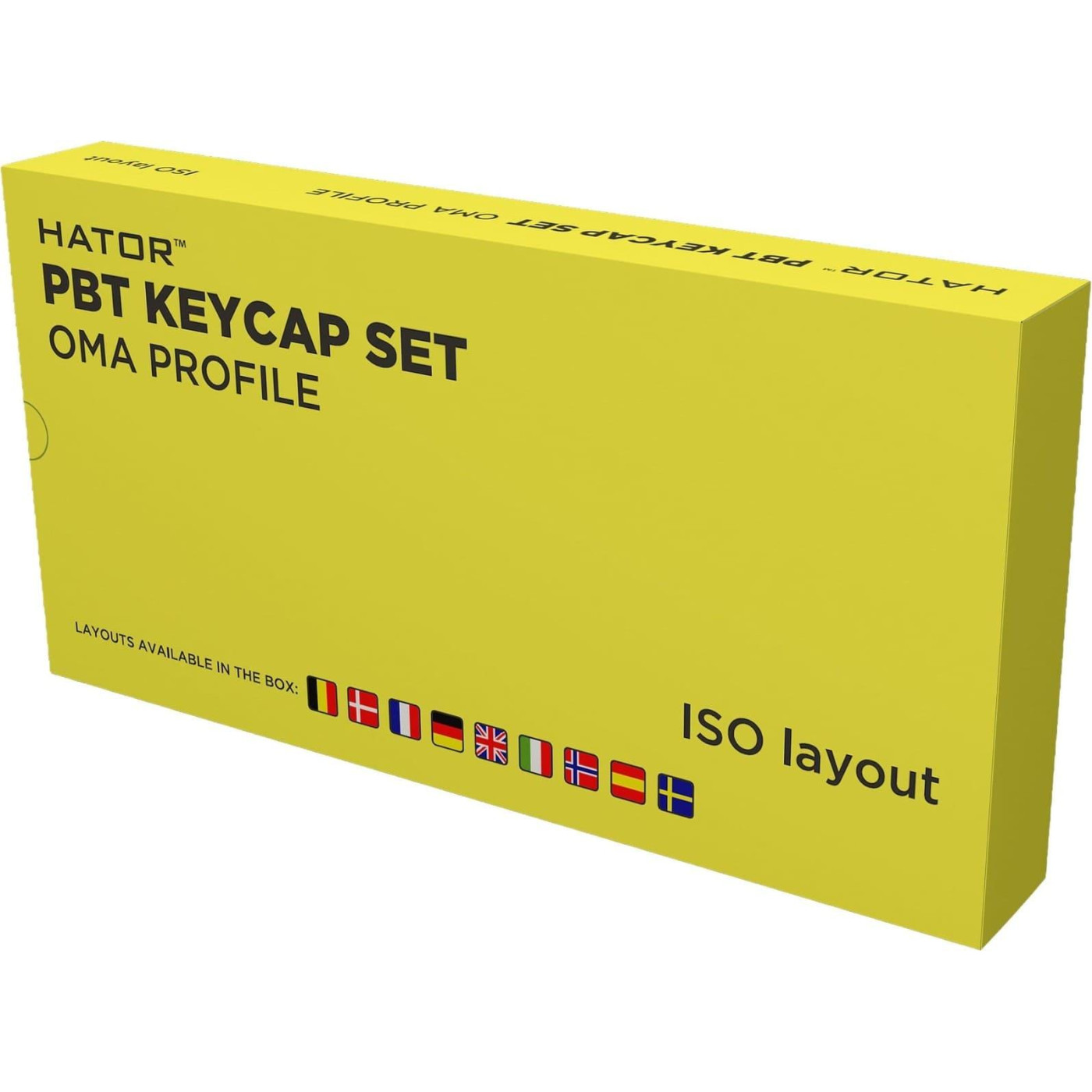 Набор кейкапов HATOR OMA Profile PBT Keycap Set Black UK-EU ANSI/ISO (HTS502)