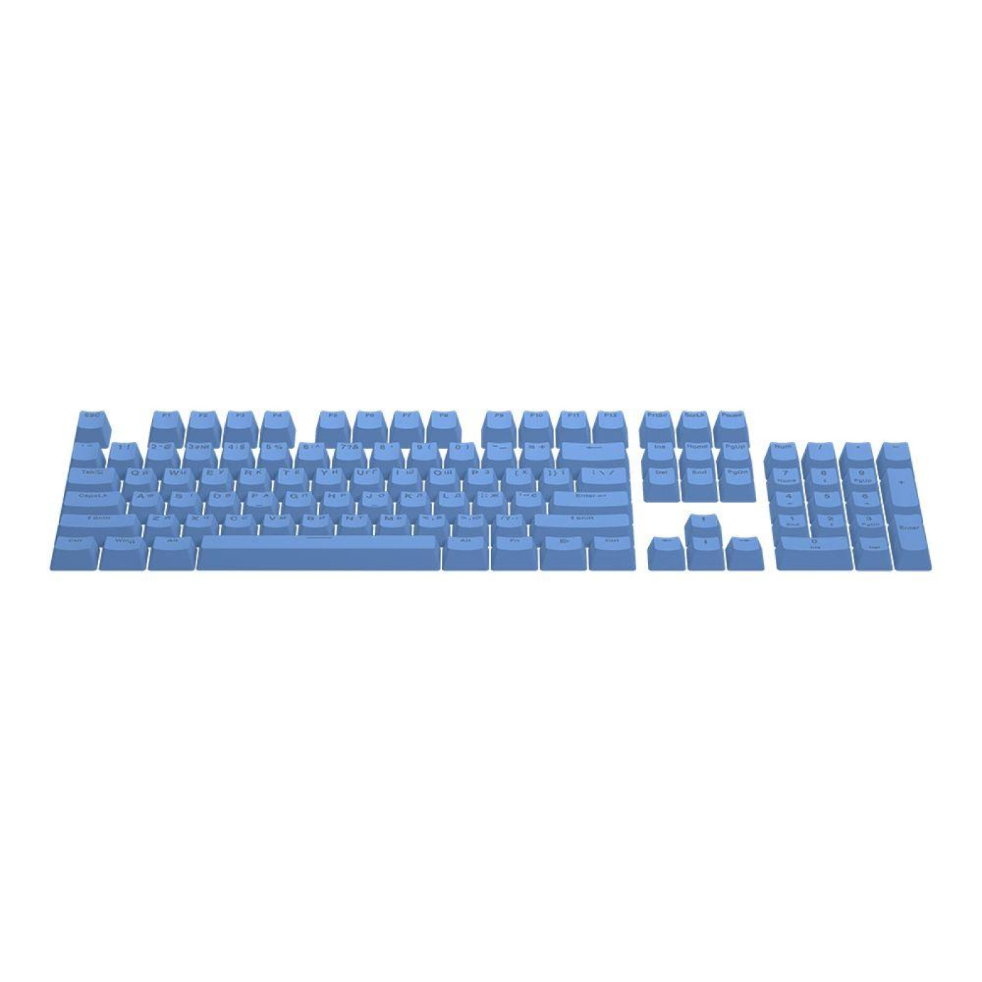 Набір кейкапів HATOR First Ukrainian PBT Keycaps Blue (HTS-138)