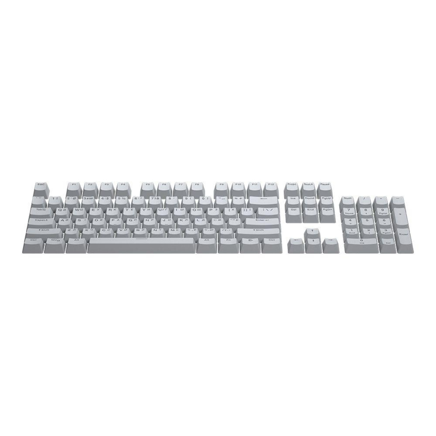 Набір кейкапів HATOR First Ukrainian PBT Keycaps Gray (HTS-137)