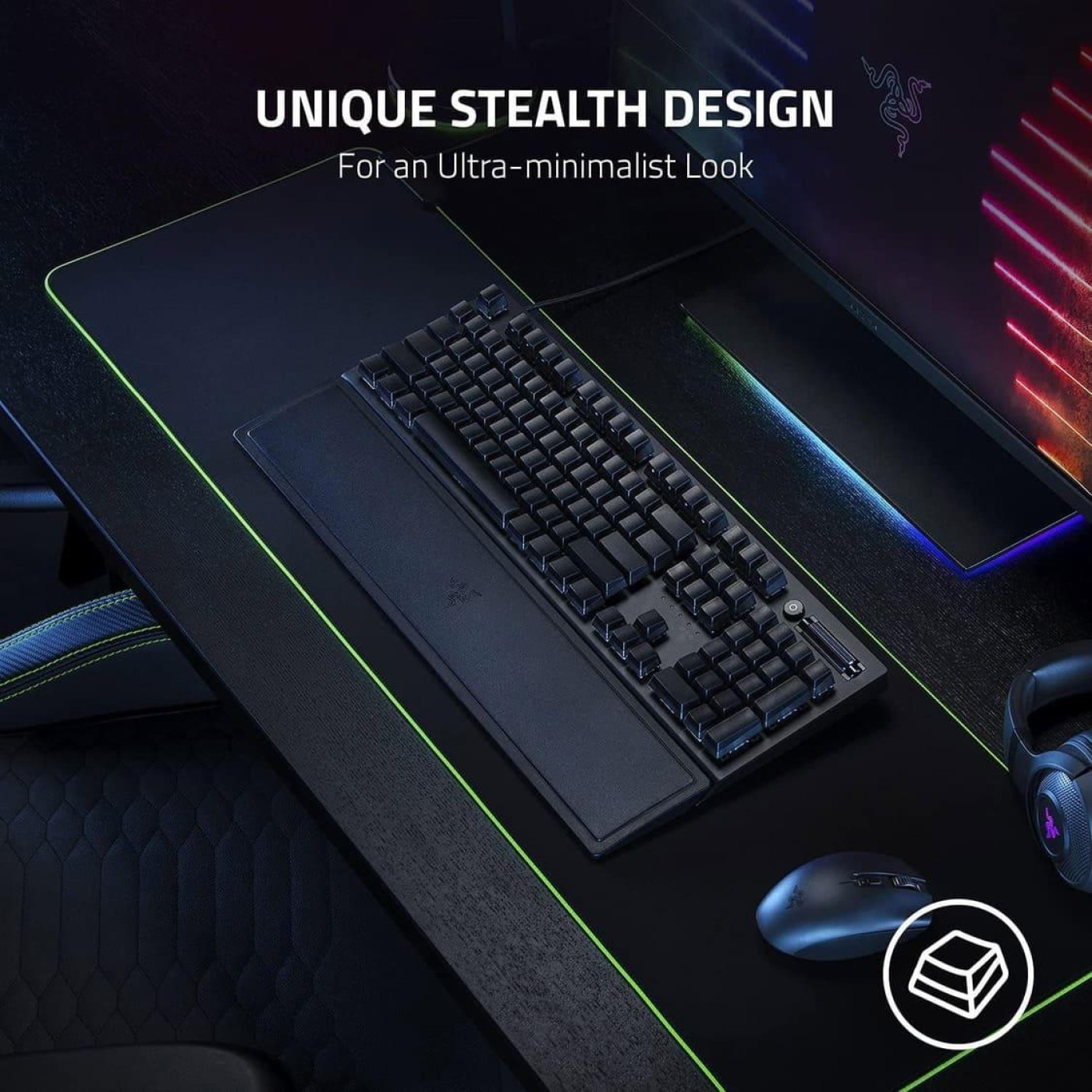 Набор кейкапов Razer Phantom US/UK Black (RC21-01740100-R3M1)