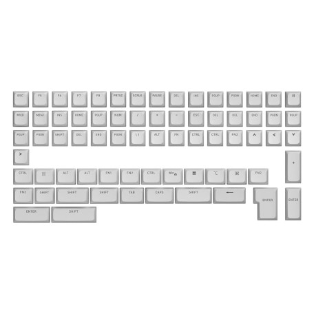 Набор кейкапов HATOR OMA Profile PBT Keycap Set White B-part ANSI/ISO (HTS513)