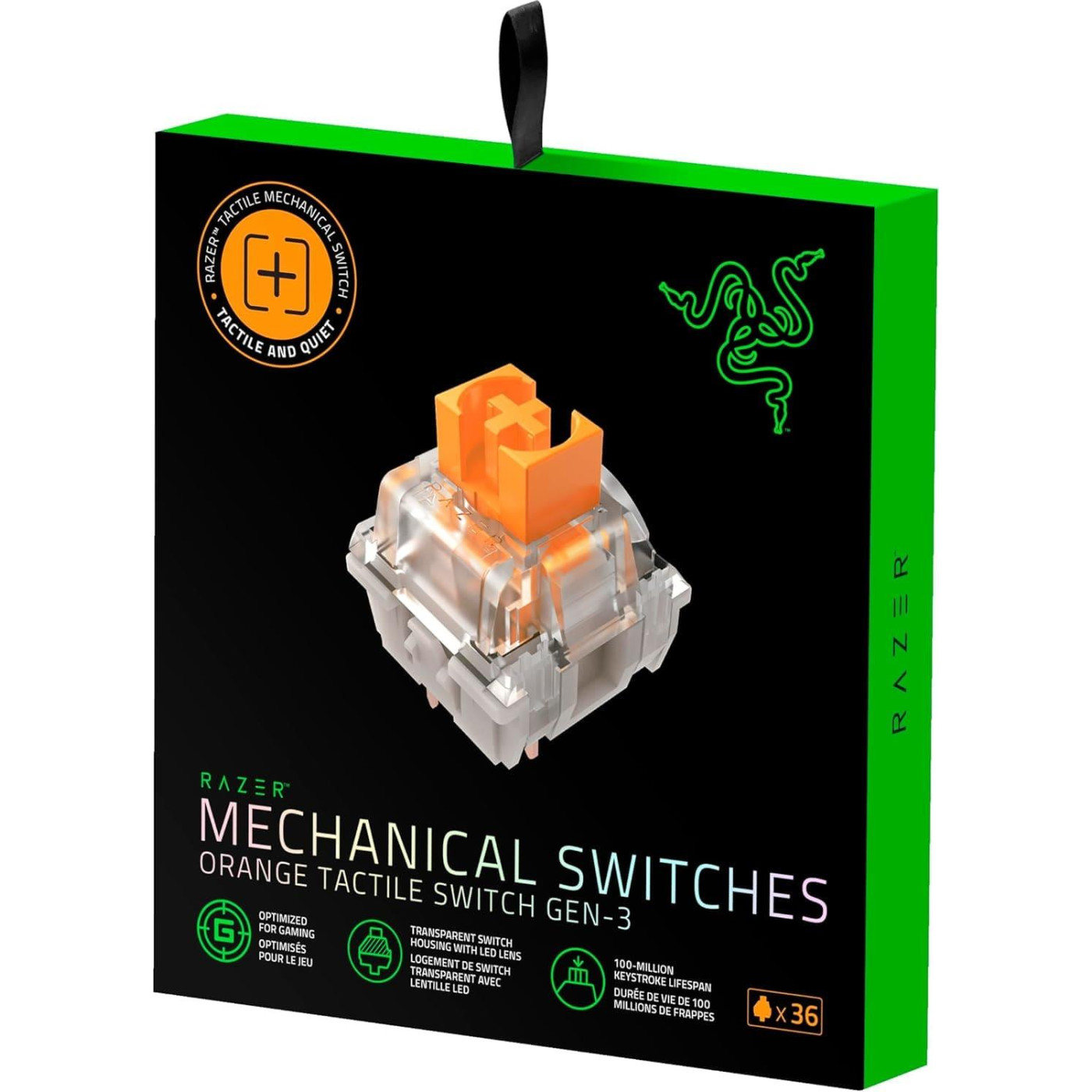 Набор механических переключателей RAZER Mechanical Switches Pack Orange Tactile switch (RC21-02040300-R3M1)
