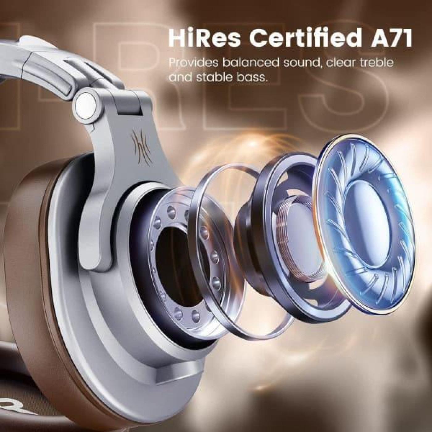 Наушники OneOdio A71 Silver Brown (A71 Silver Brown)