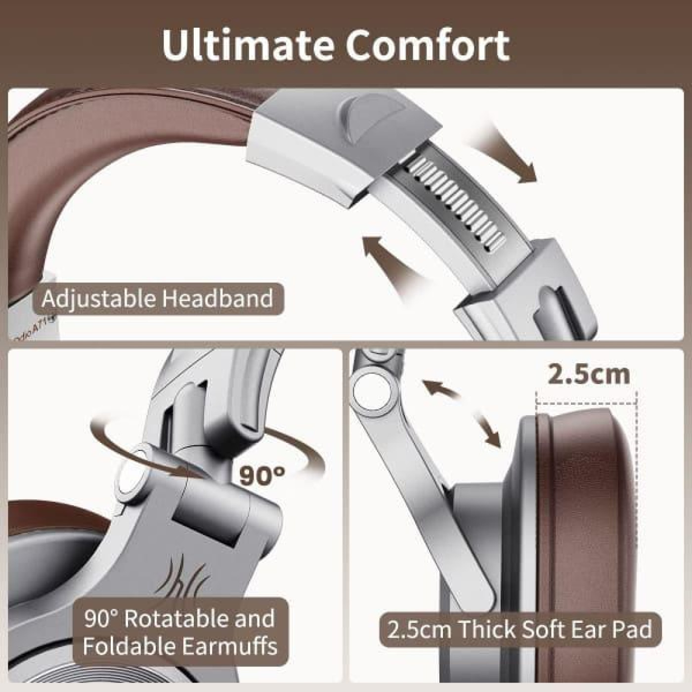 Наушники OneOdio A71 Silver Brown (A71 Silver Brown)