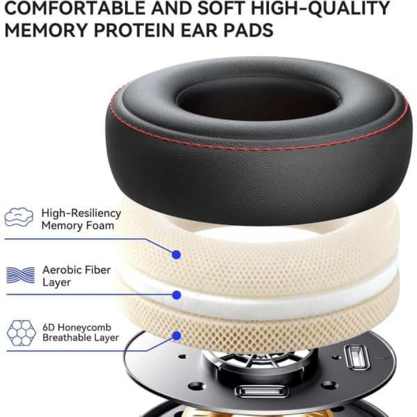 Наушники OneOdio Pro 50 3,5мм/6,35мм Black (Pro 50 Black)