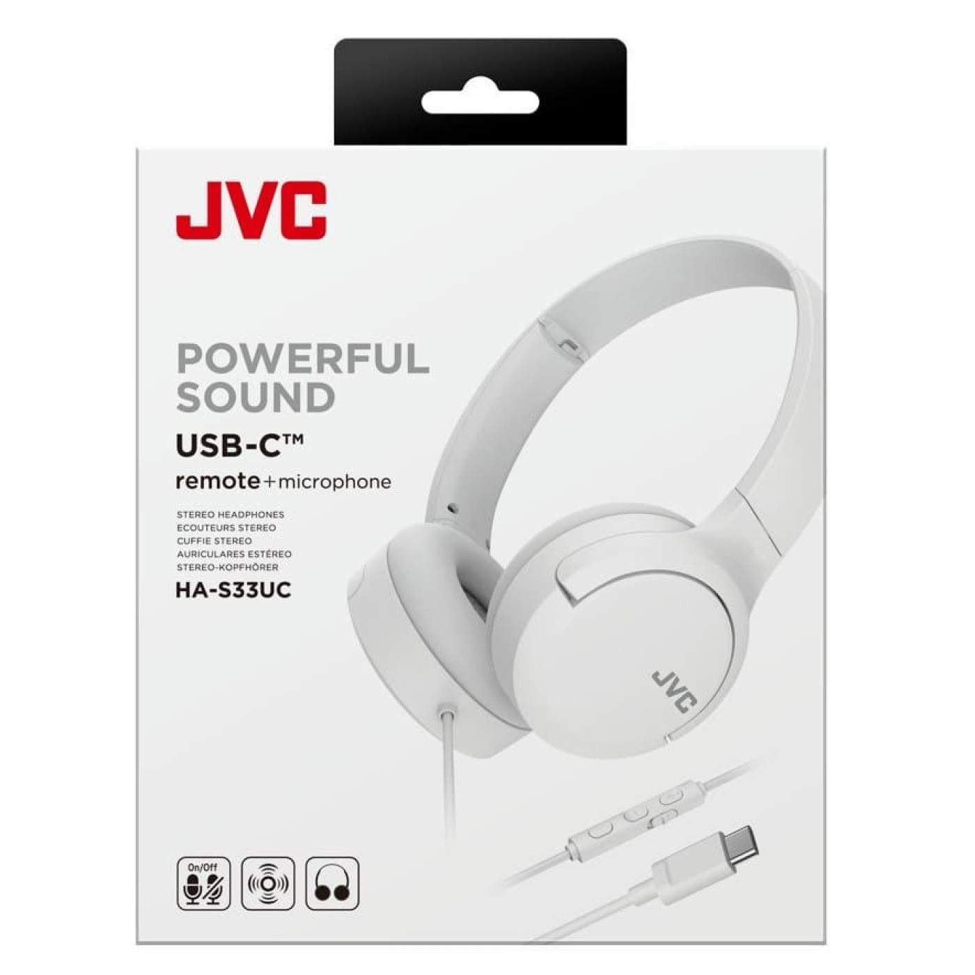 Навушники JVC HA-S33UC White (HA-S33UC-W-U)
