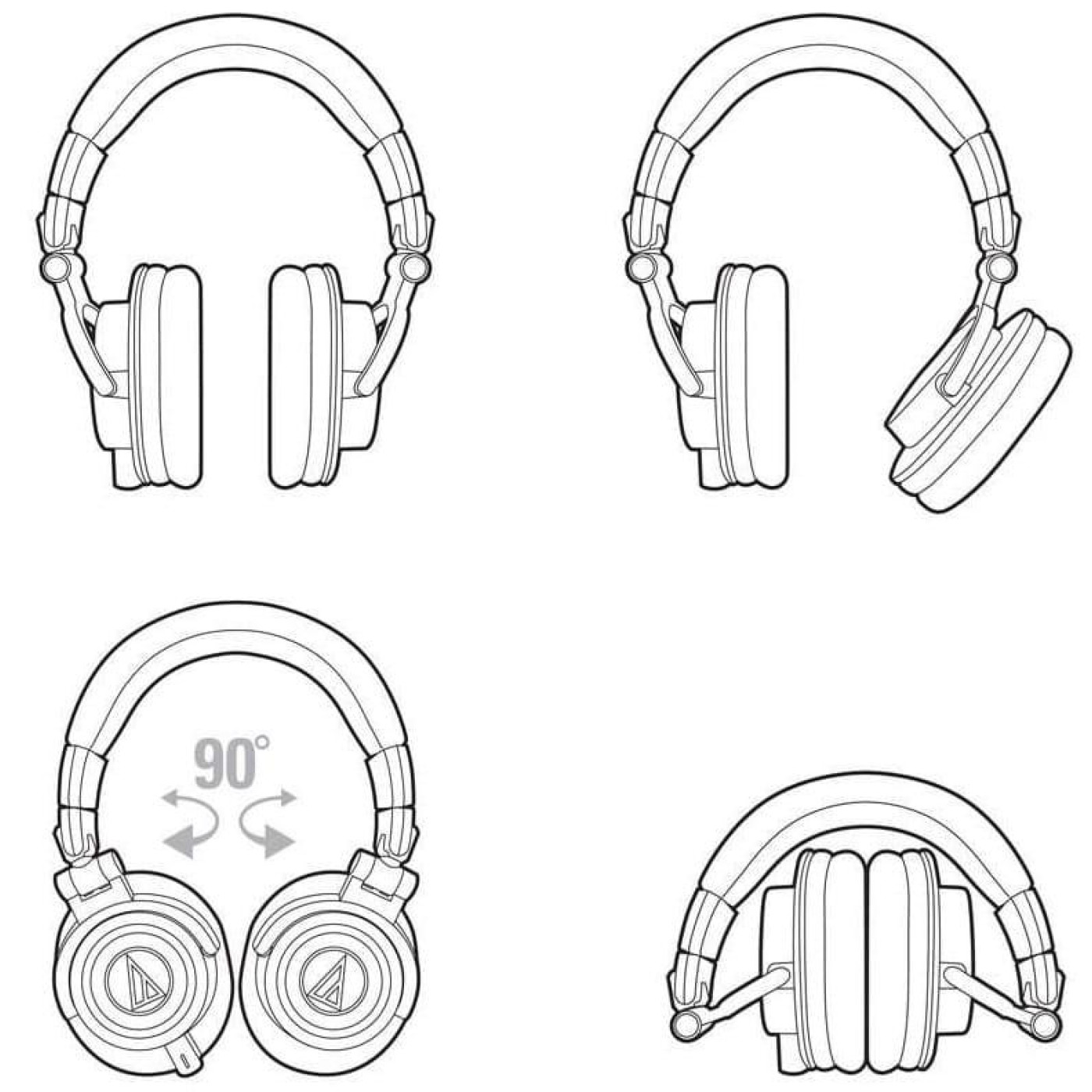 Наушники Audio-Technica ATH-M50X Black (AT-0124)
