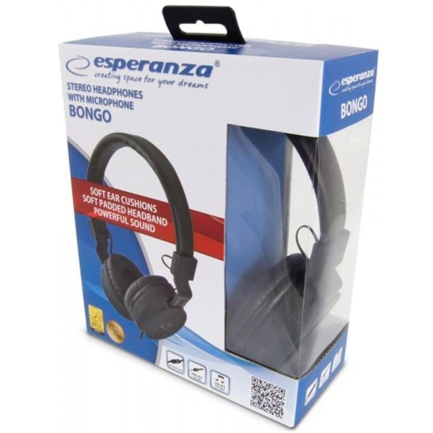 Навушники Esperanza Bongo Headset EH212K Black (EH212K)