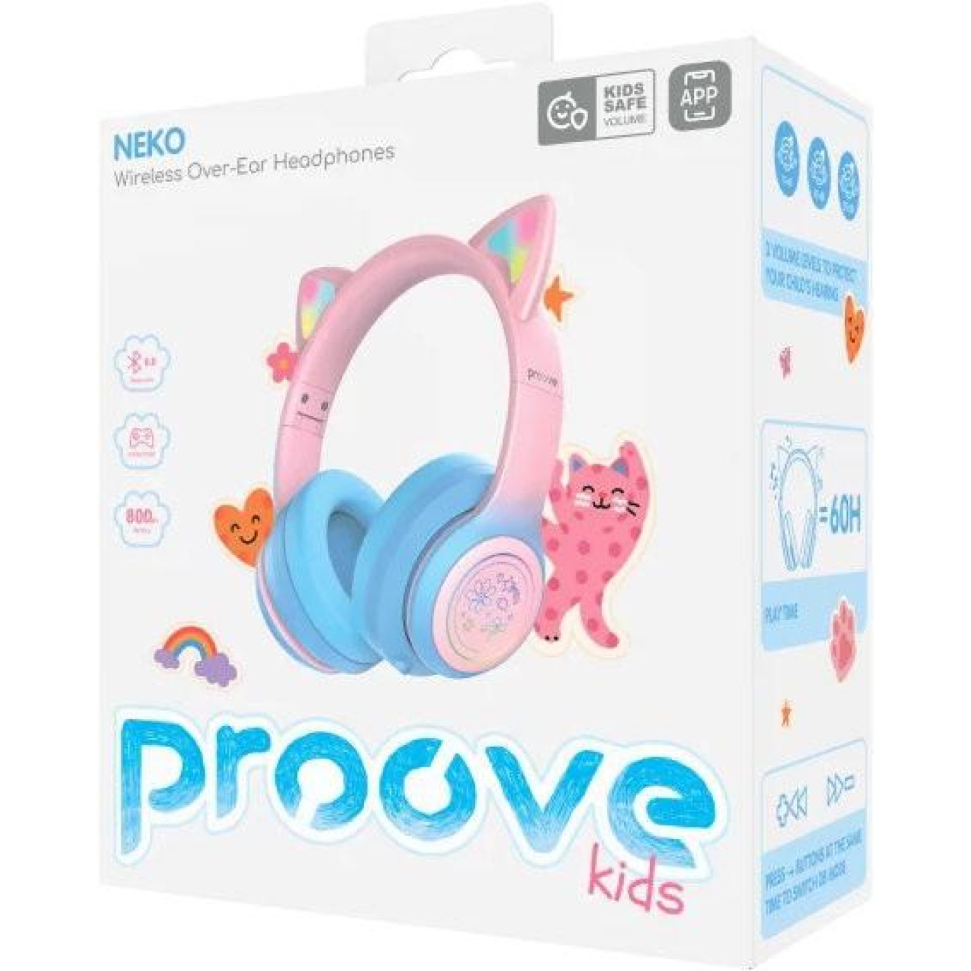Наушники Proove Kids Neko (APP) Blue/Pink (HPNK0001AP26)