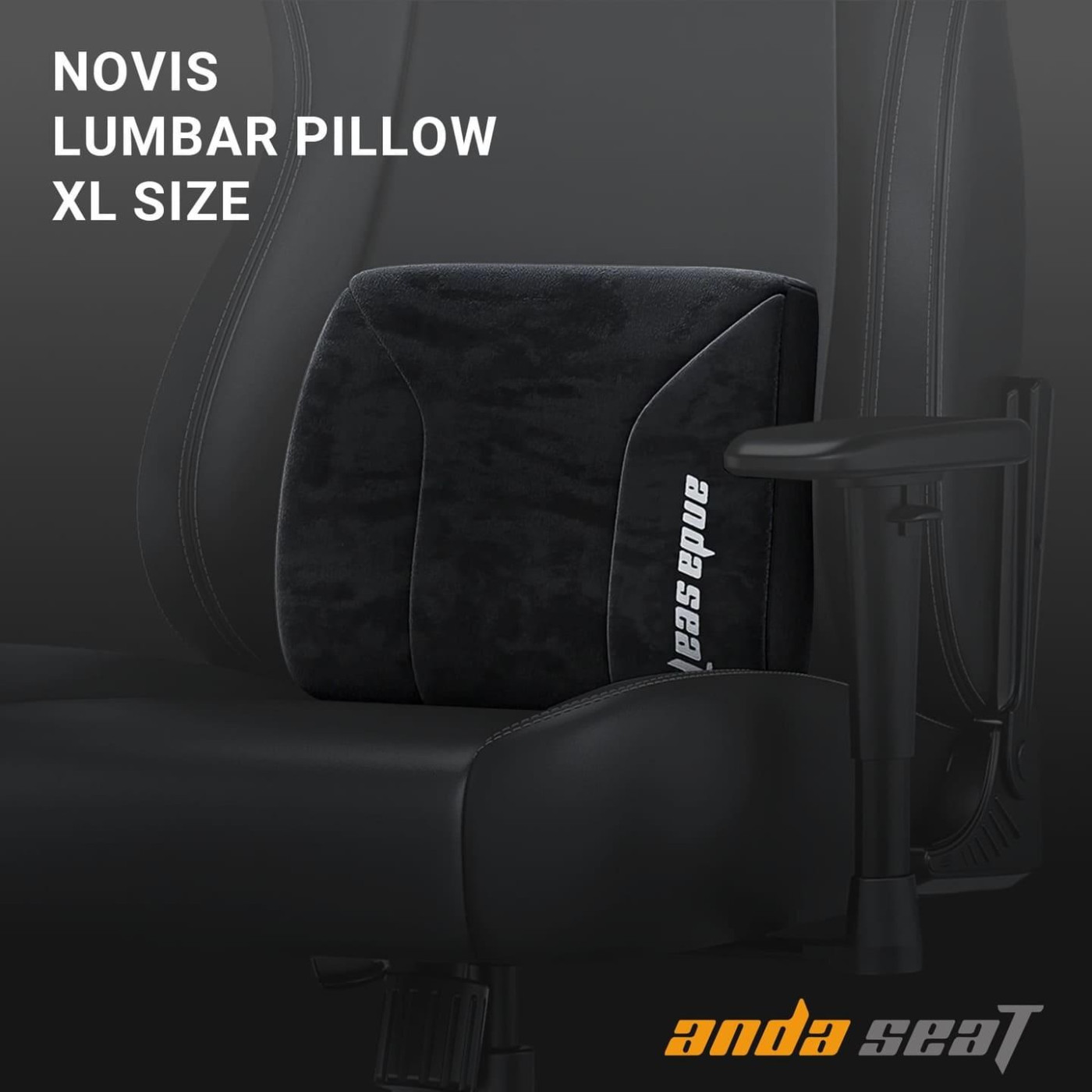 Поясничная подушка для кресла Anda Seat Novis Lumbar Pillow Black Size XL