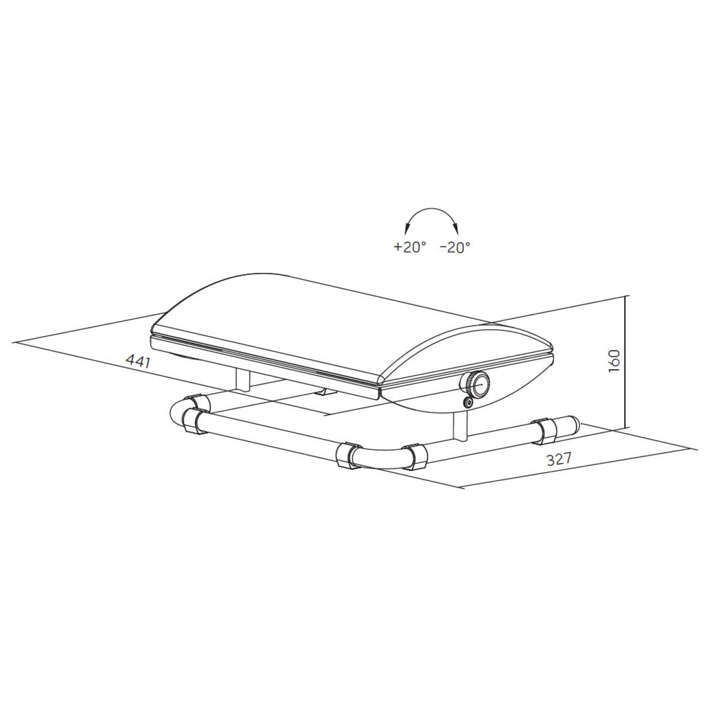 Регулируемая подставка для ног OfficePro FR960B