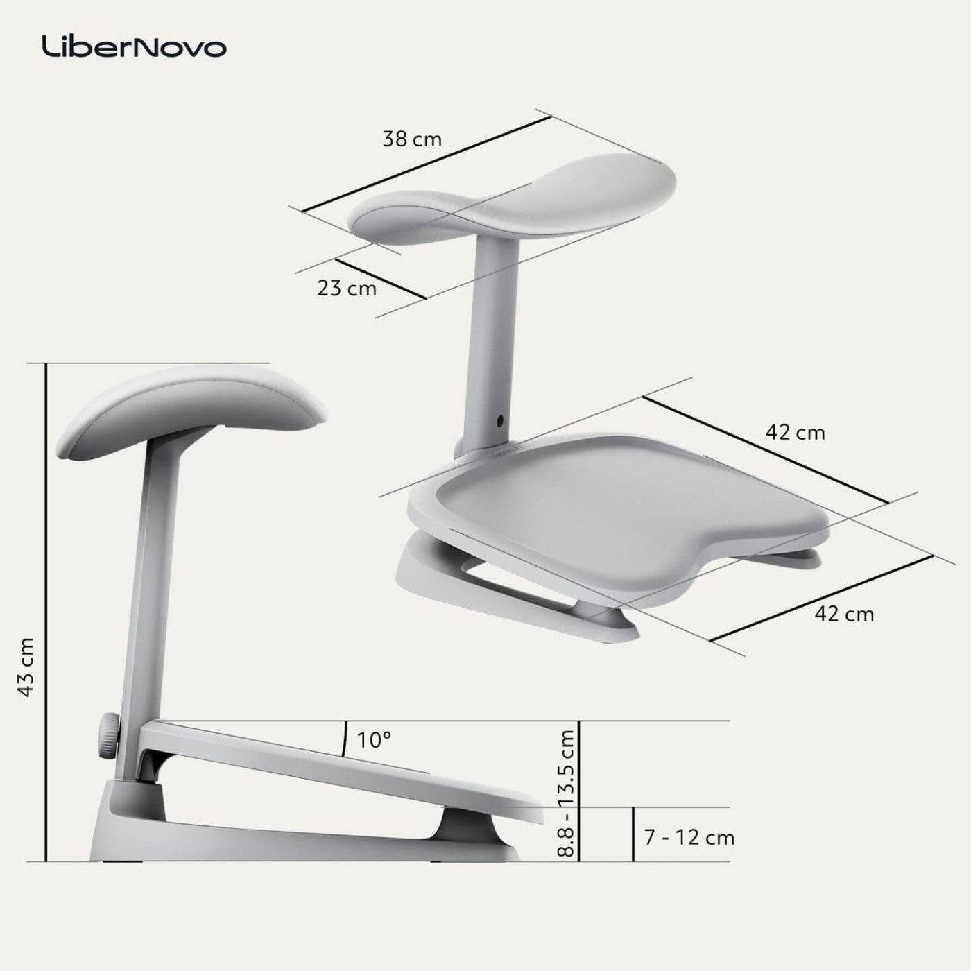 Эргономическая подставка для ног LiberNovo StepSync Footrest Glacier for Omni Gen