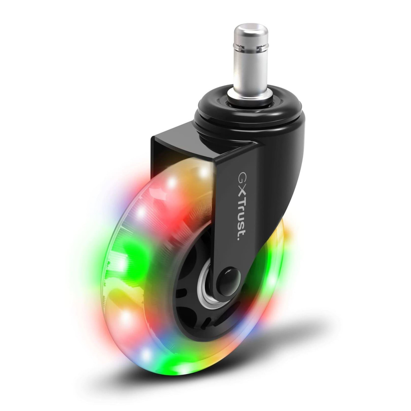 Крісельні коліщата Trust GXT 701 Гелеві 75мм комплект з 5 шт RGB Black