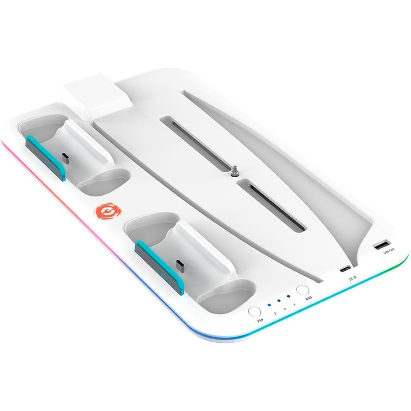 Пидставка для охолодження Canyon CS-5 RGB PS5 Charge White (CND-CSPS5W)