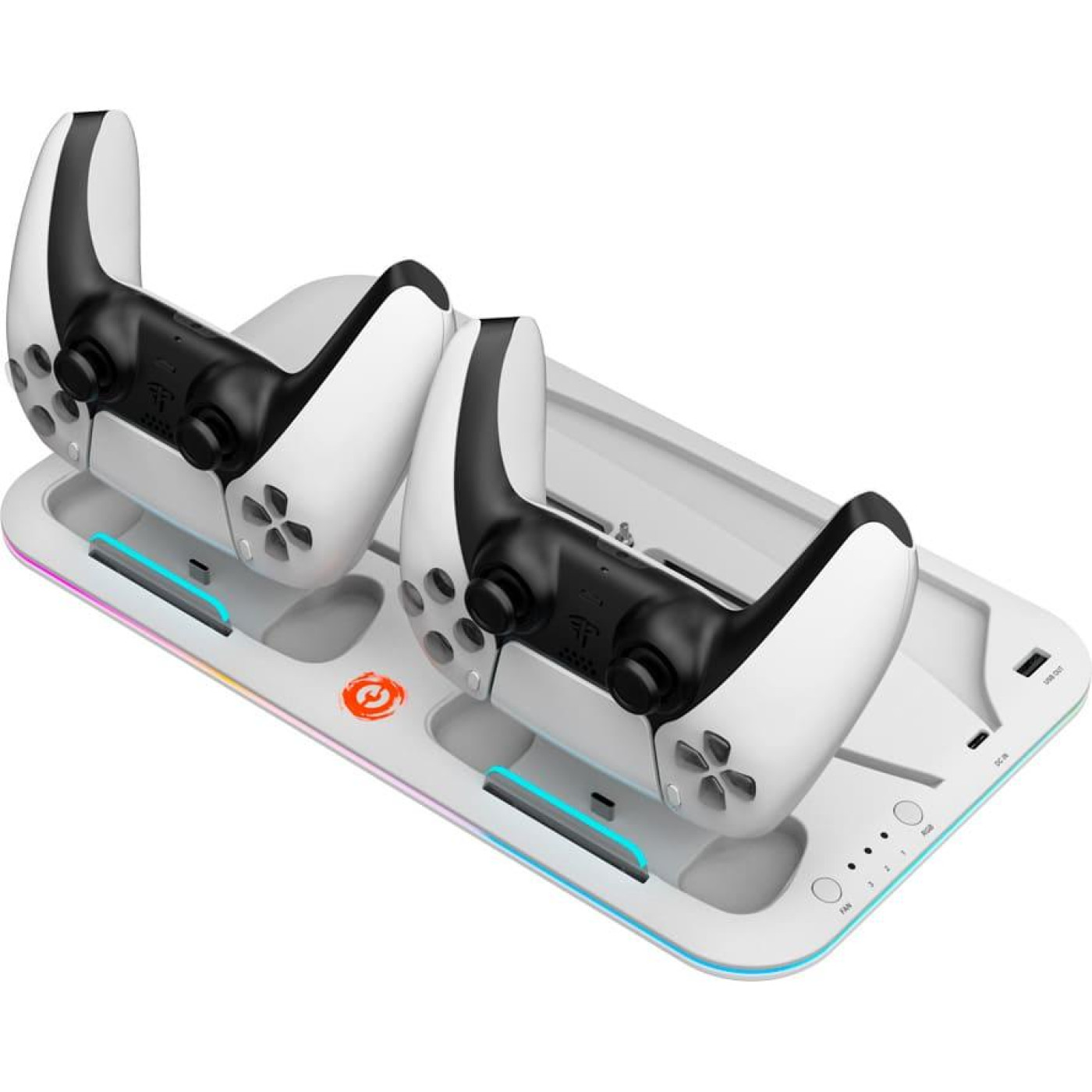 Пидставка для охолодження Canyon CS-5 RGB PS5 Charge White (CND-CSPS5W)