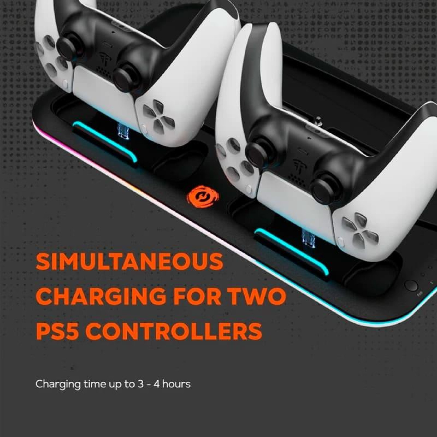 Пидставка для охолодження Canyon CS-5 RGB PS5 Charge White (CND-CSPS5W)