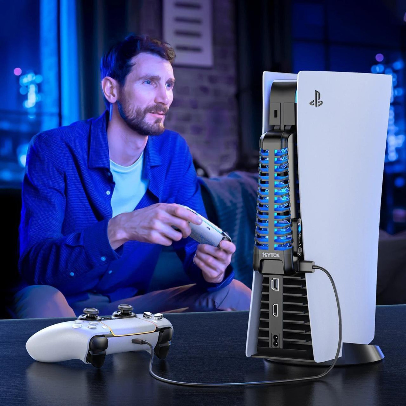 Док-станція з охолодженням KYTOK для PlayStation 5 Ditital, PlayStation 5 Disc, PS5 Б/в