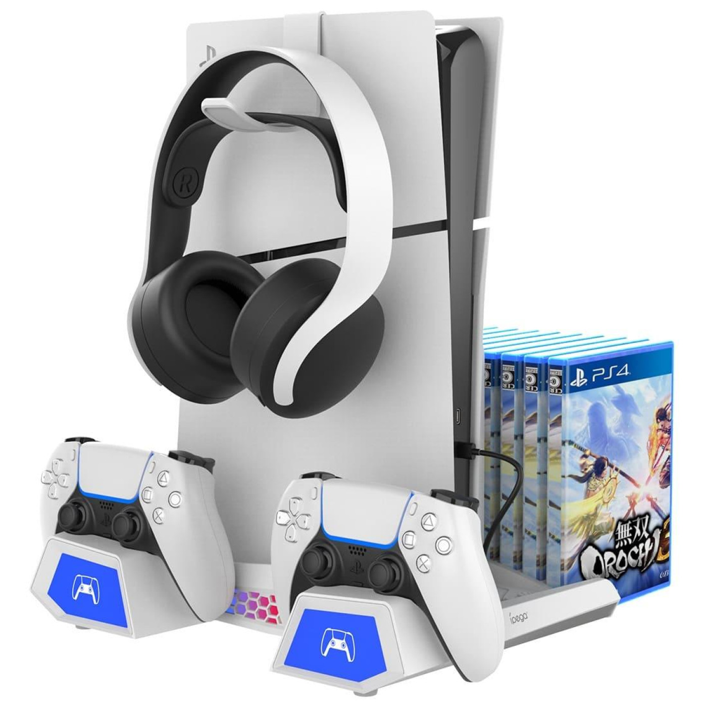 Підствка для Sony PlayStation 5 Slim з зарядкою для  геймпадів DualSense iPega PG-P5S023