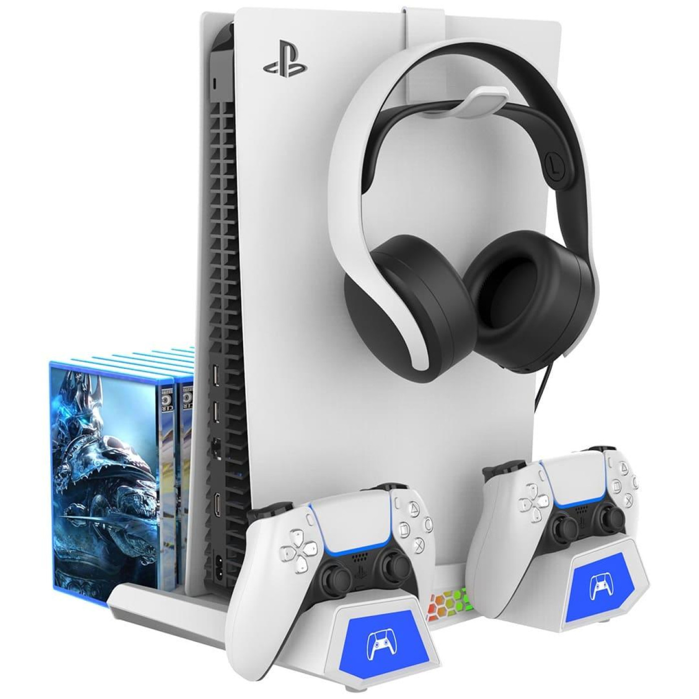 Підствка для Sony PlayStation 5 Slim з зарядкою для  геймпадів DualSense iPega PG-P5S023