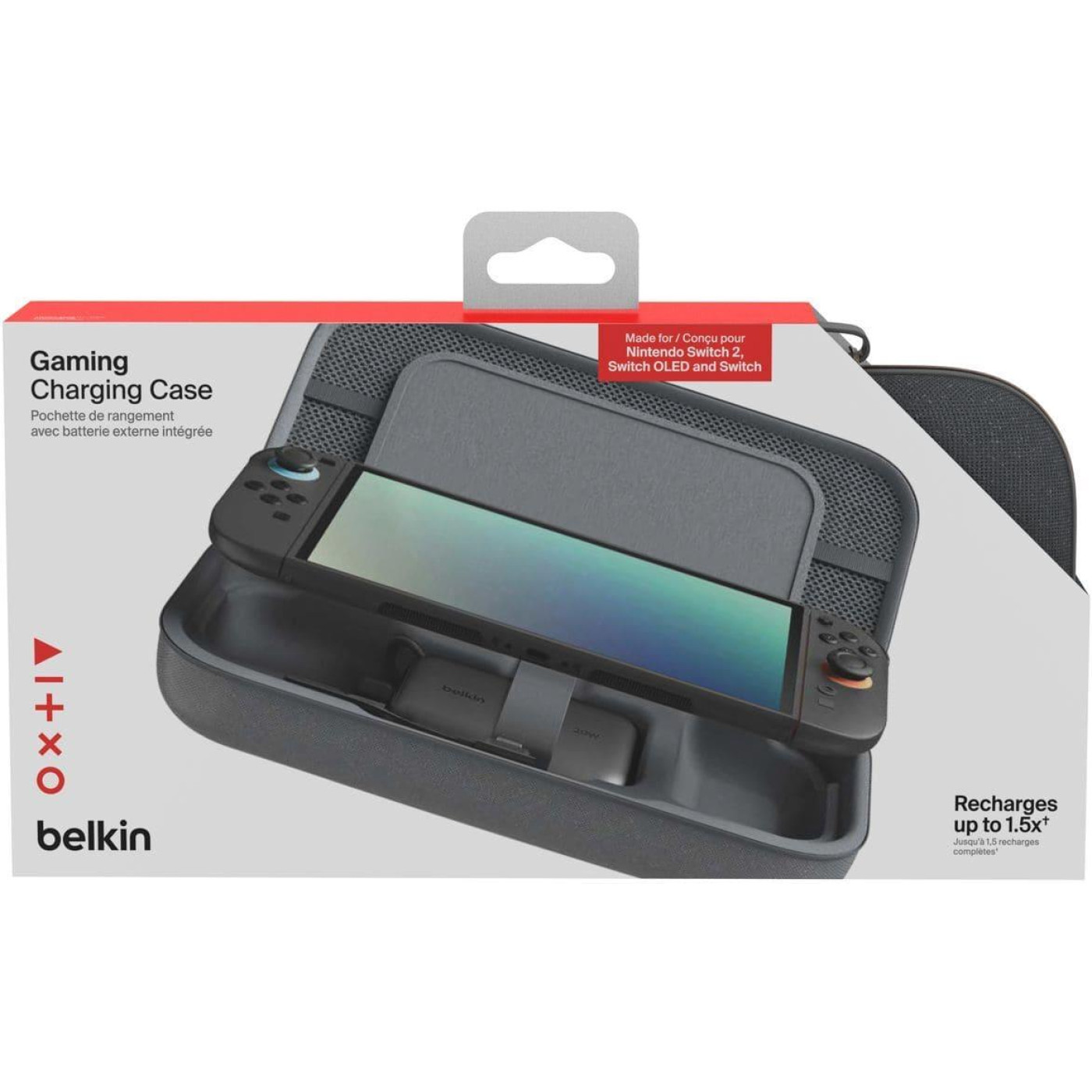 Чехол Belkin из акумулятором 10000mAh для Nintendo Switch 2 Charcoal