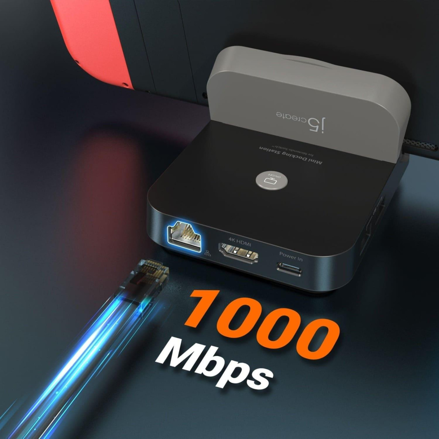Док станція J5create для Nintendo Switch (JCD620-N)