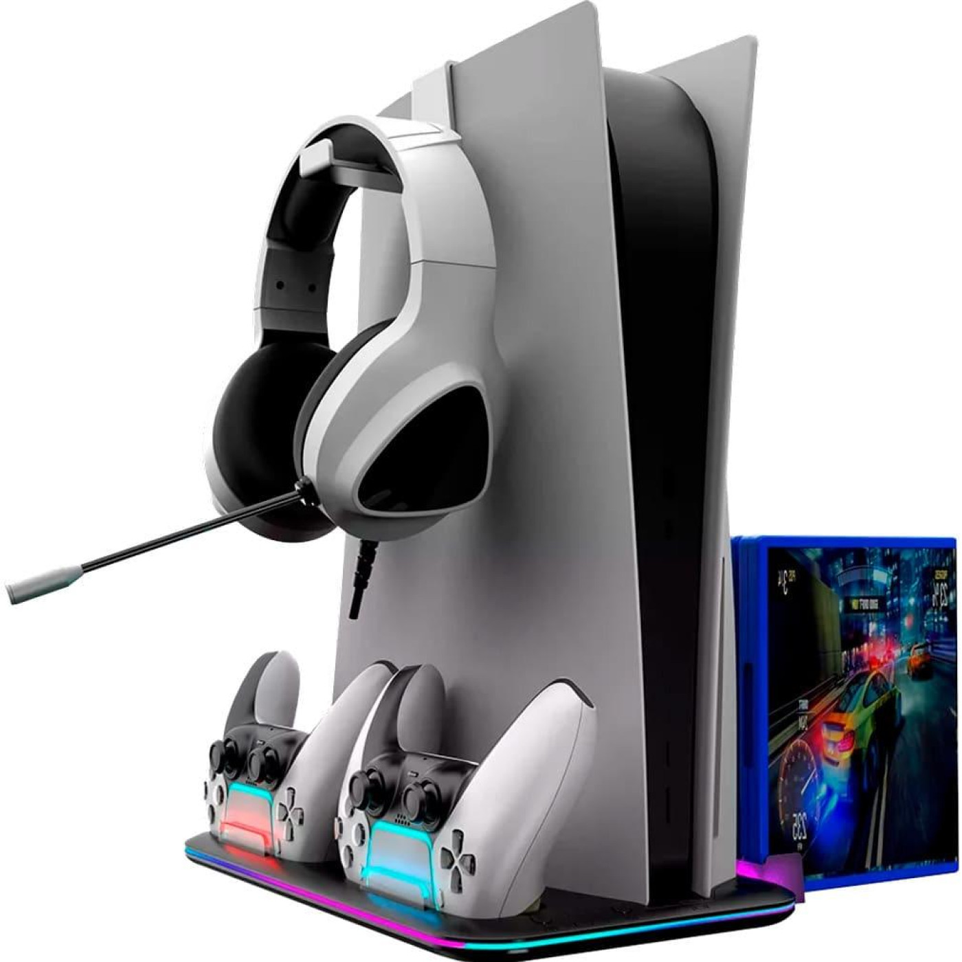 Підставка CANYON cooling stand CS-51 RGB для PS5 Slim/DE Charge Black