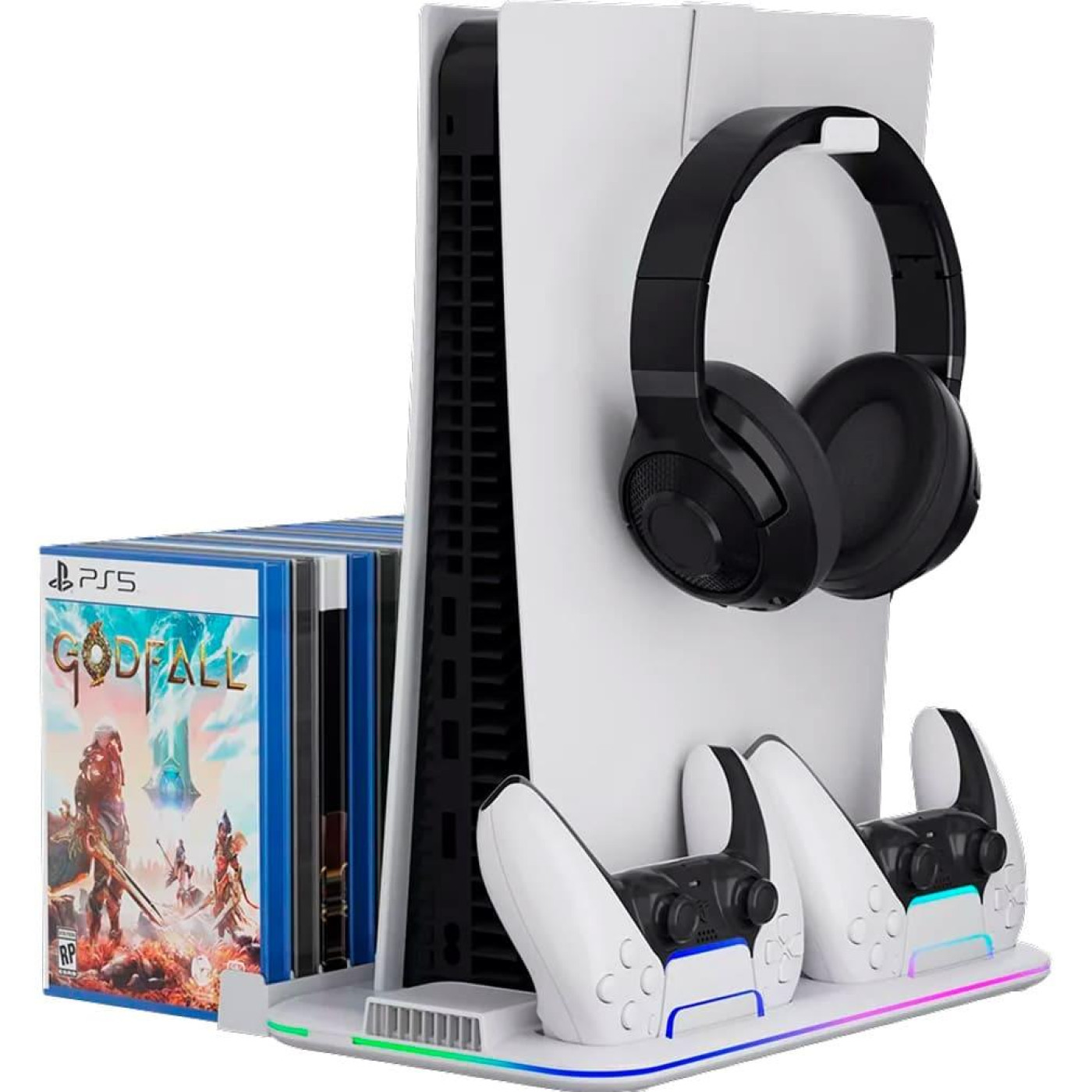 Підставка CANYON cooling stand CS-51 RGB для PS5 Slim/DE Charge White