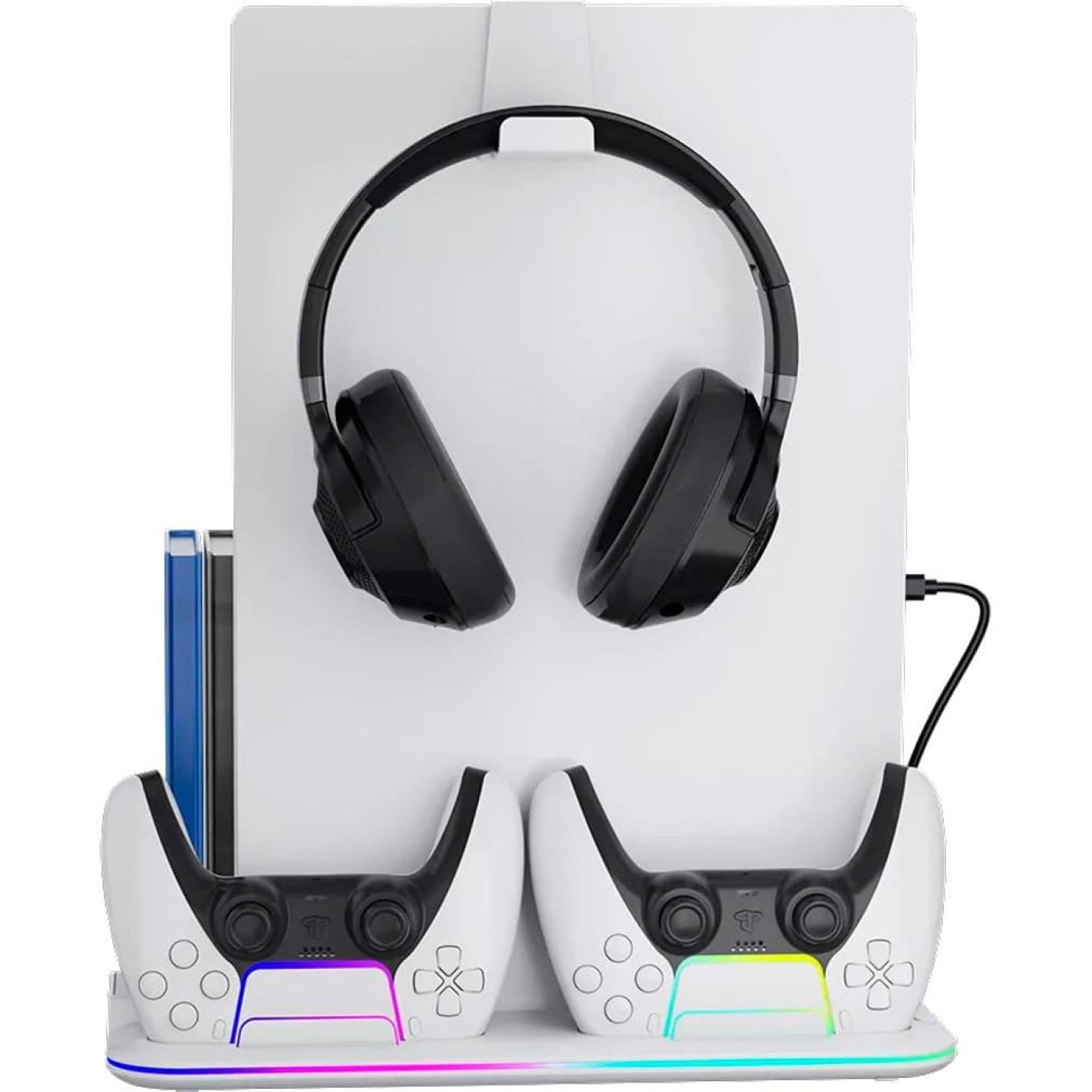 Підставка CANYON cooling stand CS-51 RGB для PS5 Slim/DE Charge White