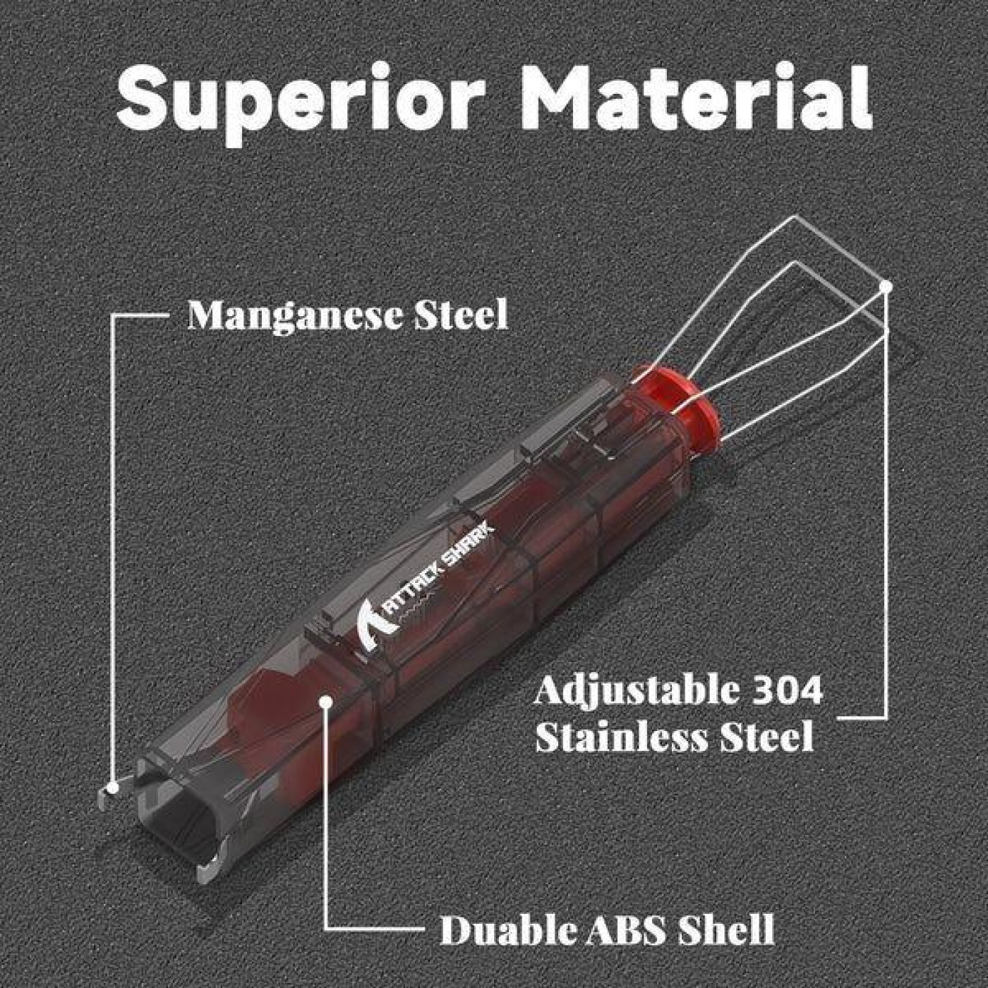 Пуллер Attack Shark KS01 Keycap & Switch Puller Black Translucent