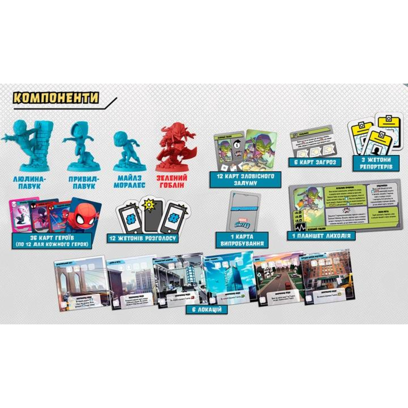 Настольная игра Marvel United: У всесвити Людини-павука (GKCH036SV)