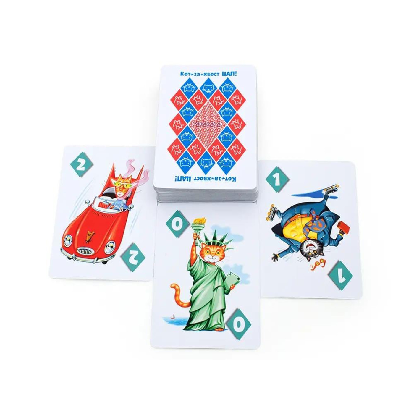 Настільна гра Кот-за-хвост Цап! Делюкс (Rat-a-Tat Cat) (320088)