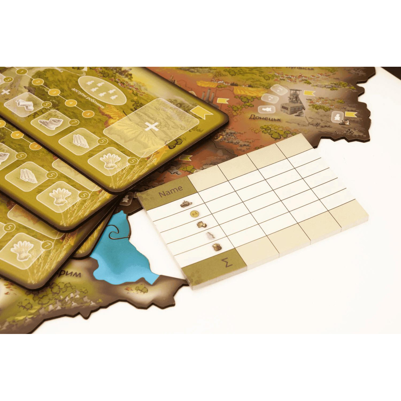 Настольная игра Видбудуй Украину (insh39)