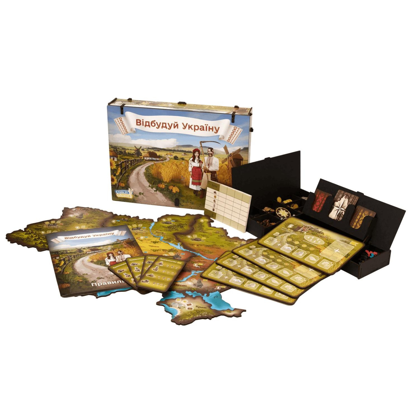 Настольная игра Видбудуй Украину (insh39)
