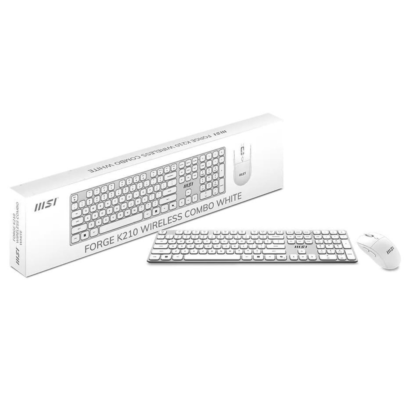 Комплект (Клавіатура та Миша) MSI FORGE K210 W COMBO WHITE UA Wireless