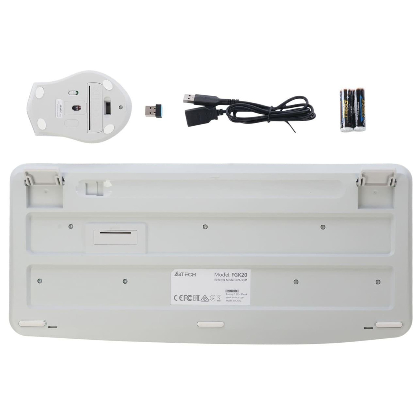 Комплект (Клавіатура та миша) A4Tech Fstyler FG2500S Plus White (FG2500S Plus (White))