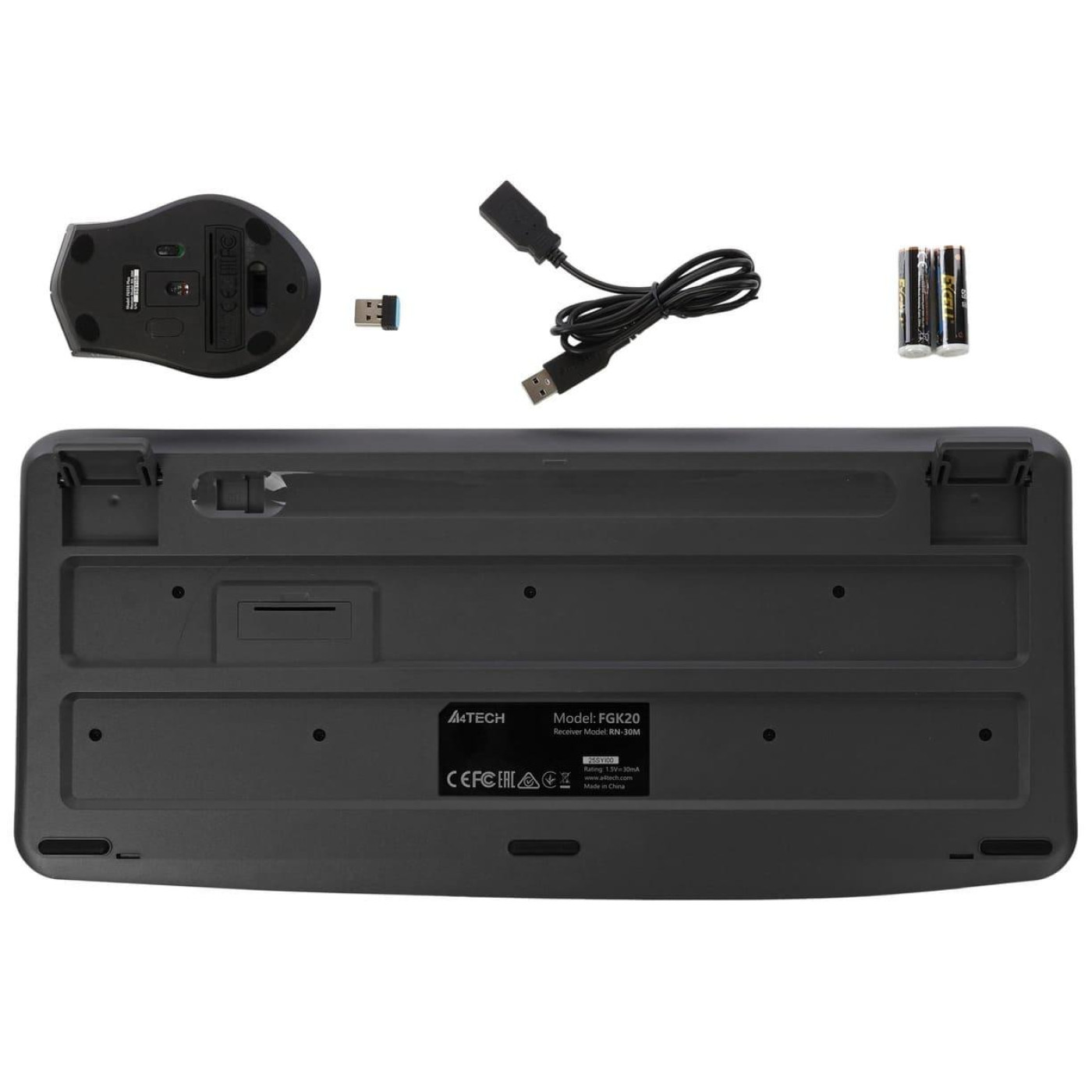 Комплект (Клавіатура та миша) A4Tech Fstyler FG2500S Plus Grey (FG2500S Plus (Grey))