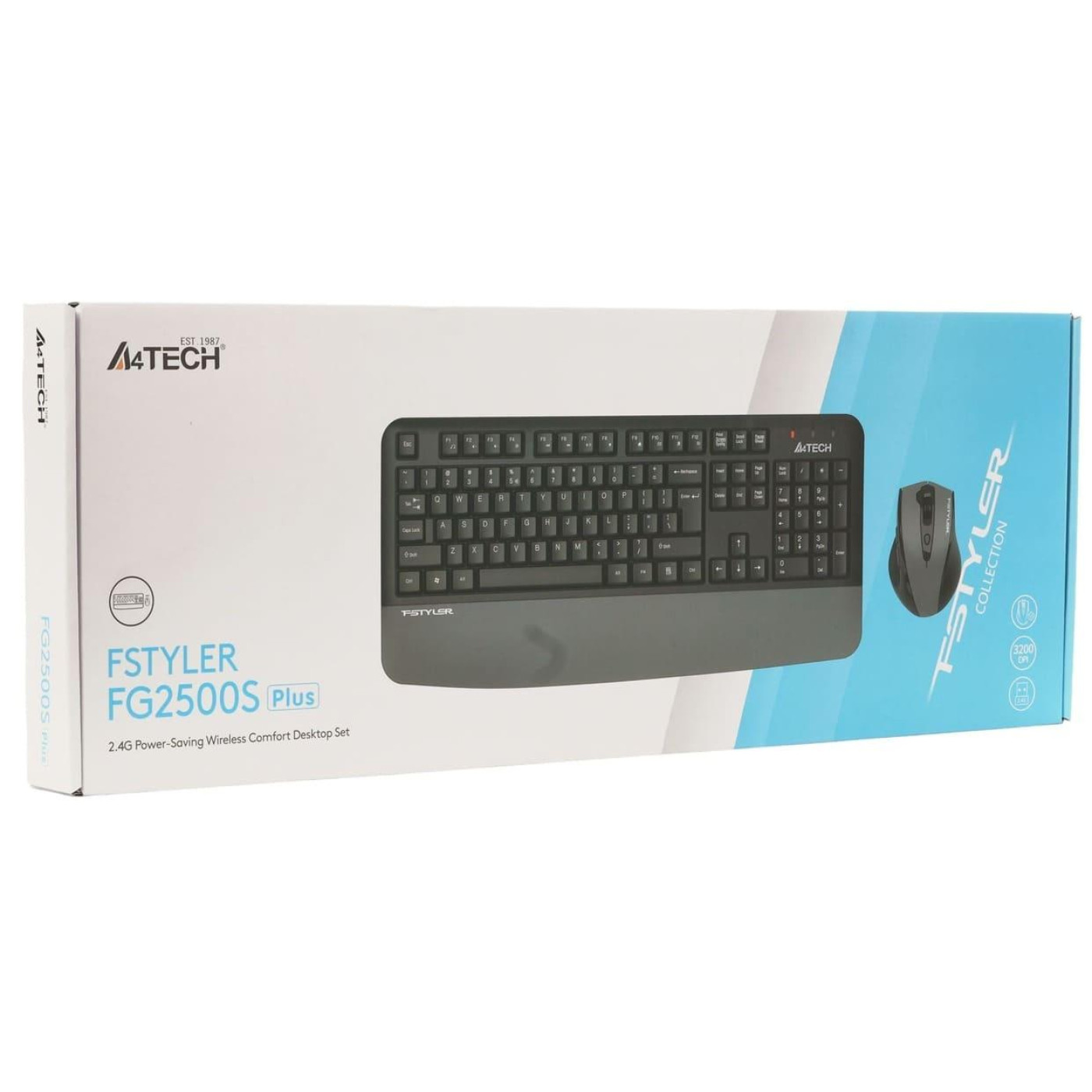 Комплект (Клавіатура та миша) A4Tech Fstyler FG2500S Plus Grey (FG2500S Plus (Grey))