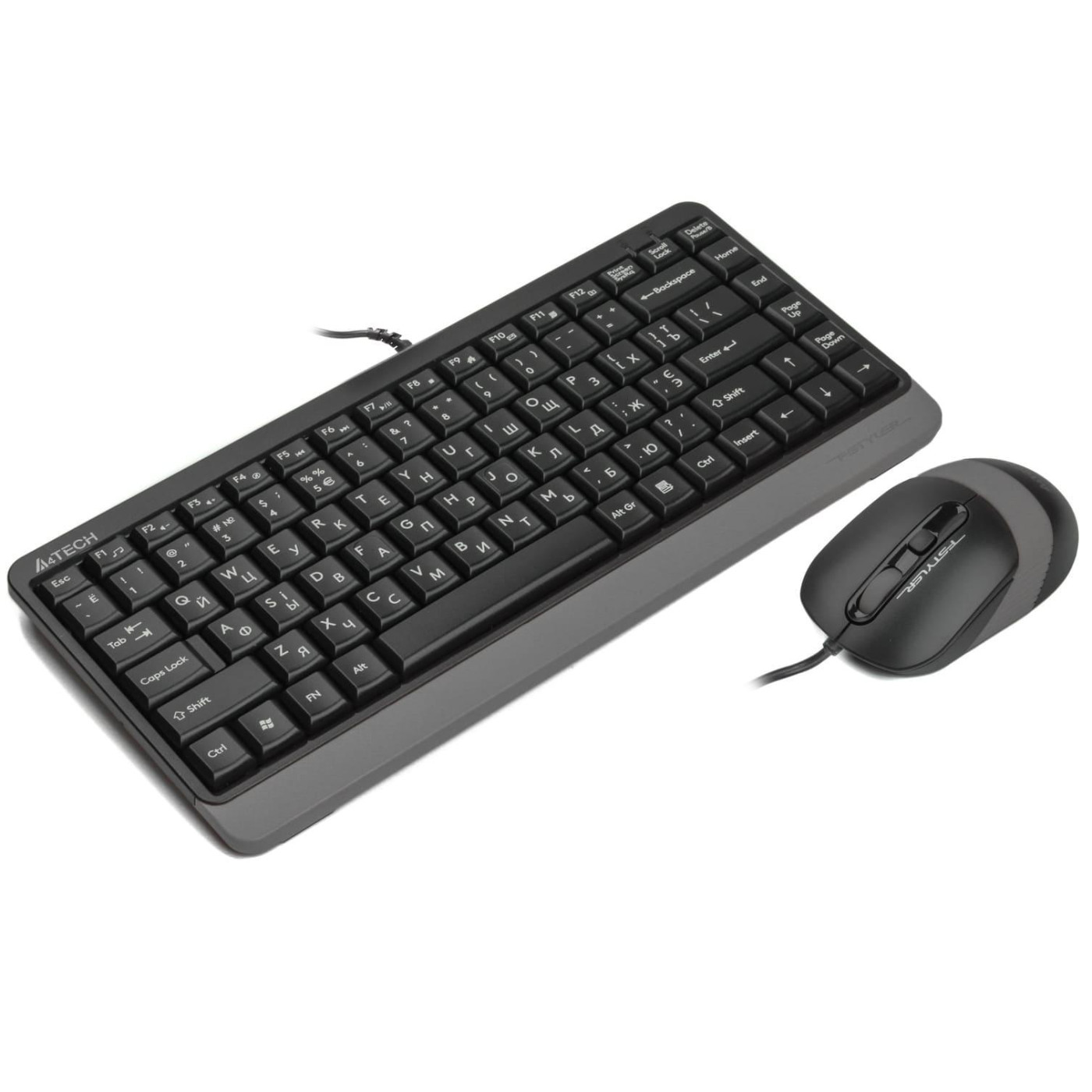 Беспроводной комплект (клавиатура + мышь) A4Tech F1110 Fstyler Wireless Black-Grey (F1110 Grey))