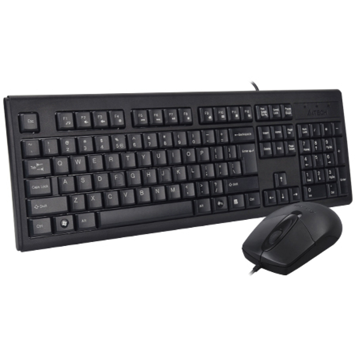 Комплект (клавіатура + миша) A4Tech клавіатура+мишка KR-83+OP-720S, USB, Чорна (KR-8372S (Black))